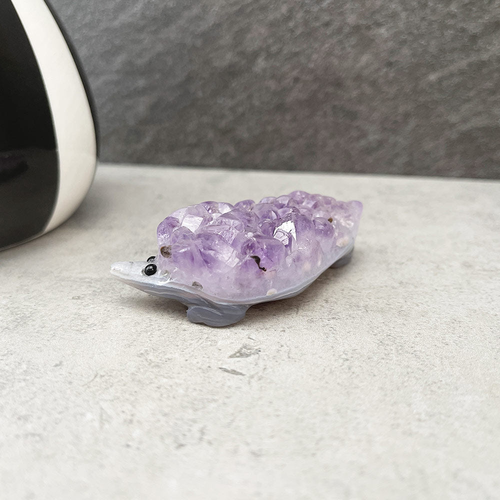 Amethyst Hedgehog Cluster Carving