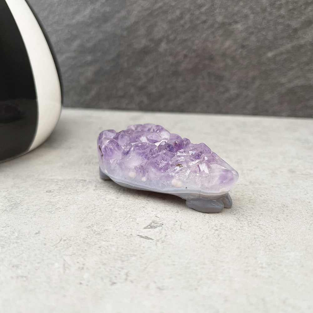 Amethyst Hedgehog Cluster Carving