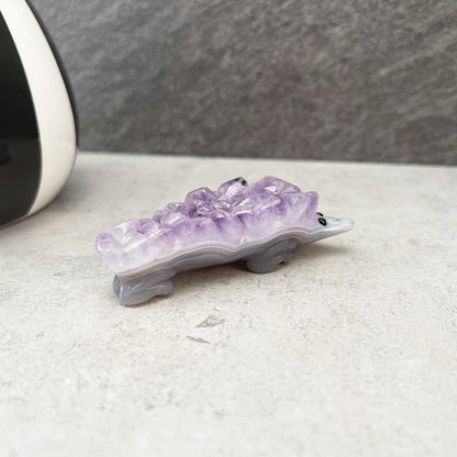 Amethyst Hedgehog Cluster Carving