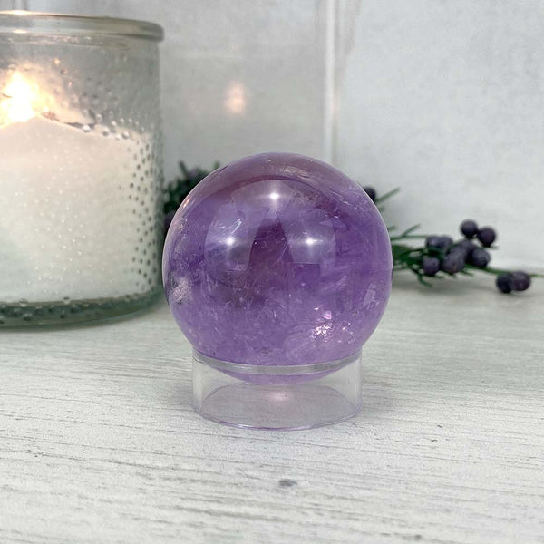 Purple Amethyst Crystal Sphere