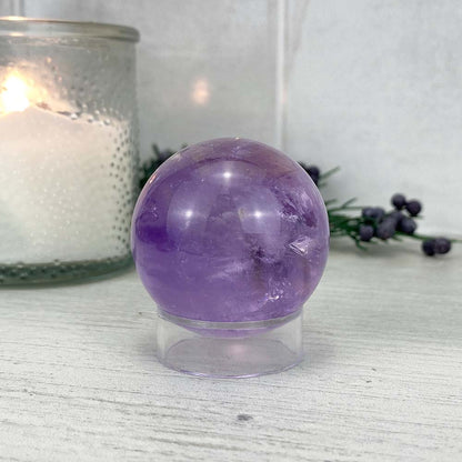 Purple Amethyst Crystal Sphere