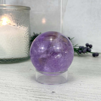 Purple Amethyst Crystal Sphere