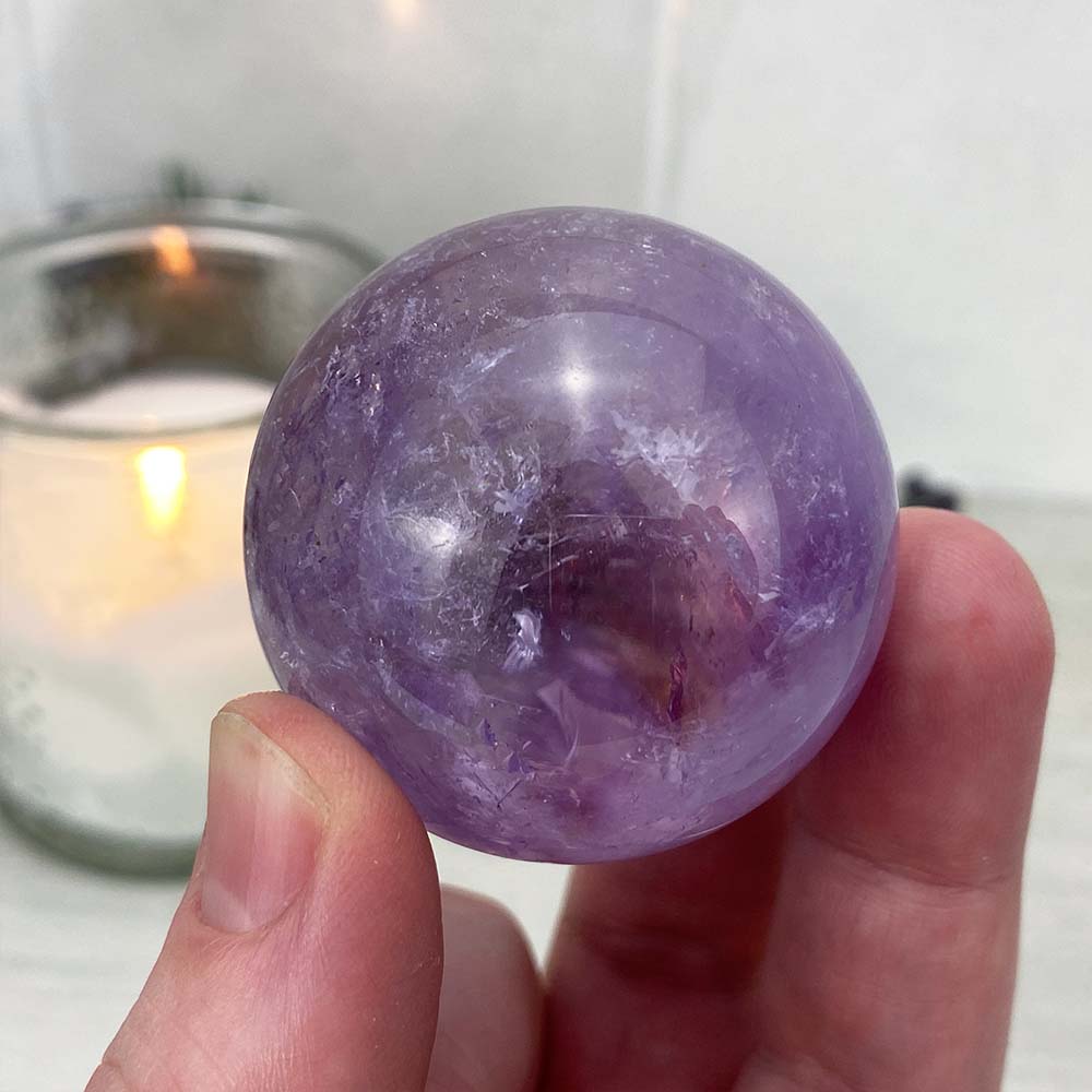 Purple Amethyst Crystal Sphere