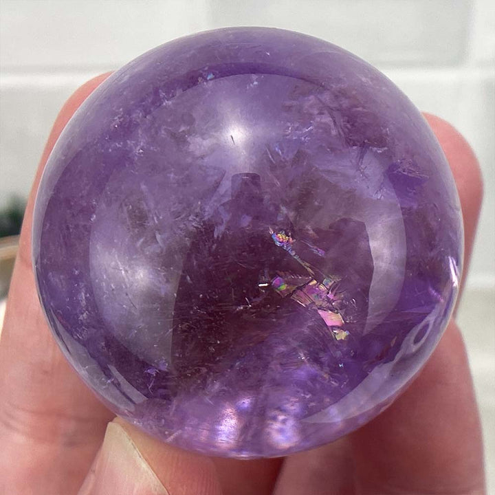 Purple Amethyst Crystal Sphere