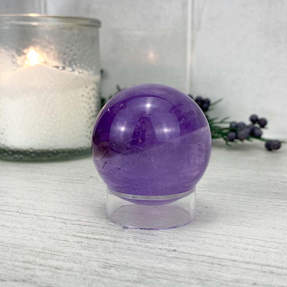 Purple Amethyst Crystal Sphere