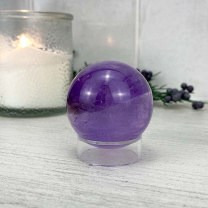 Purple Amethyst Crystal Sphere