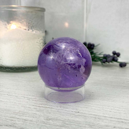 Purple Amethyst Crystal Sphere