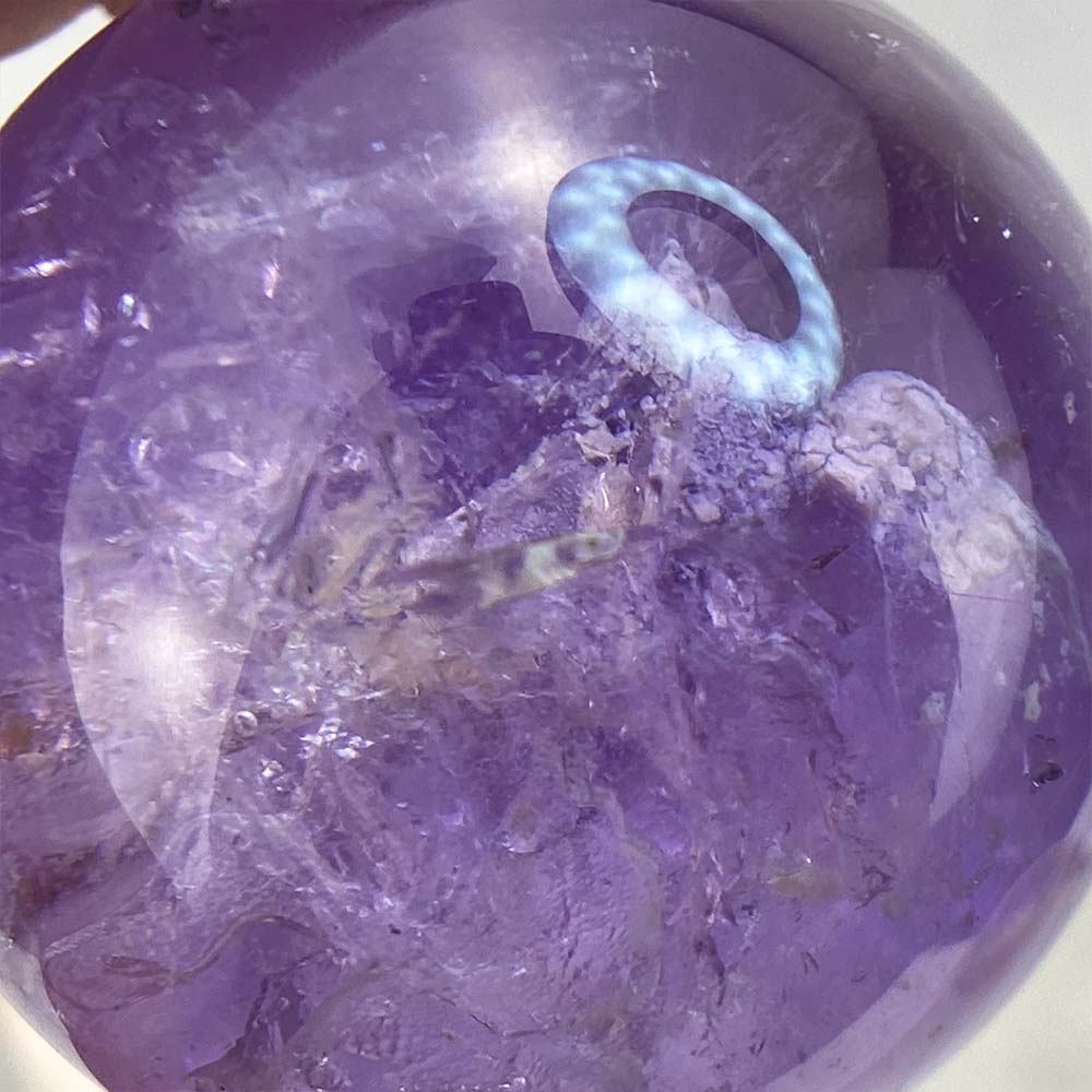Purple Amethyst Crystal Sphere