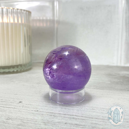 Natural Purple Amethyst Crystal Sphere