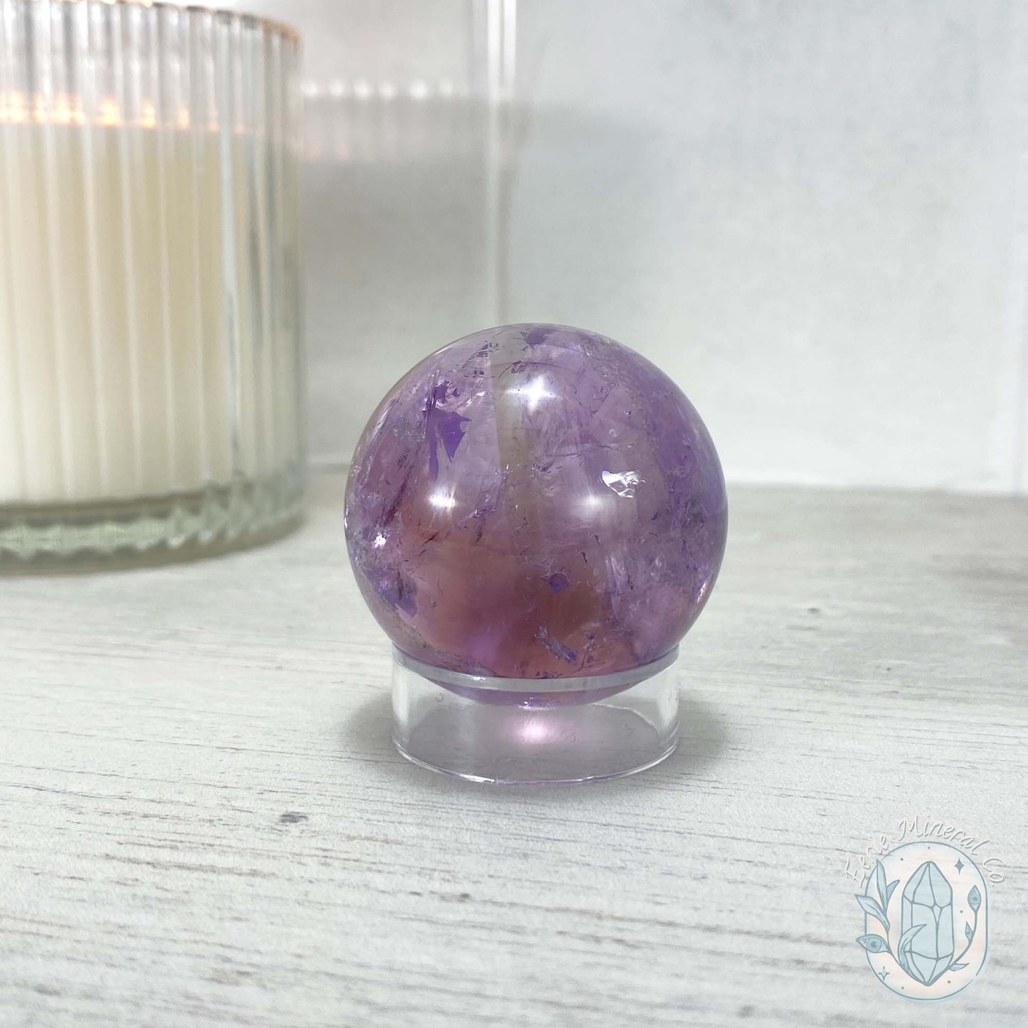 Natural Ametrine (Amethyst & Citrine) Crystal Sphere