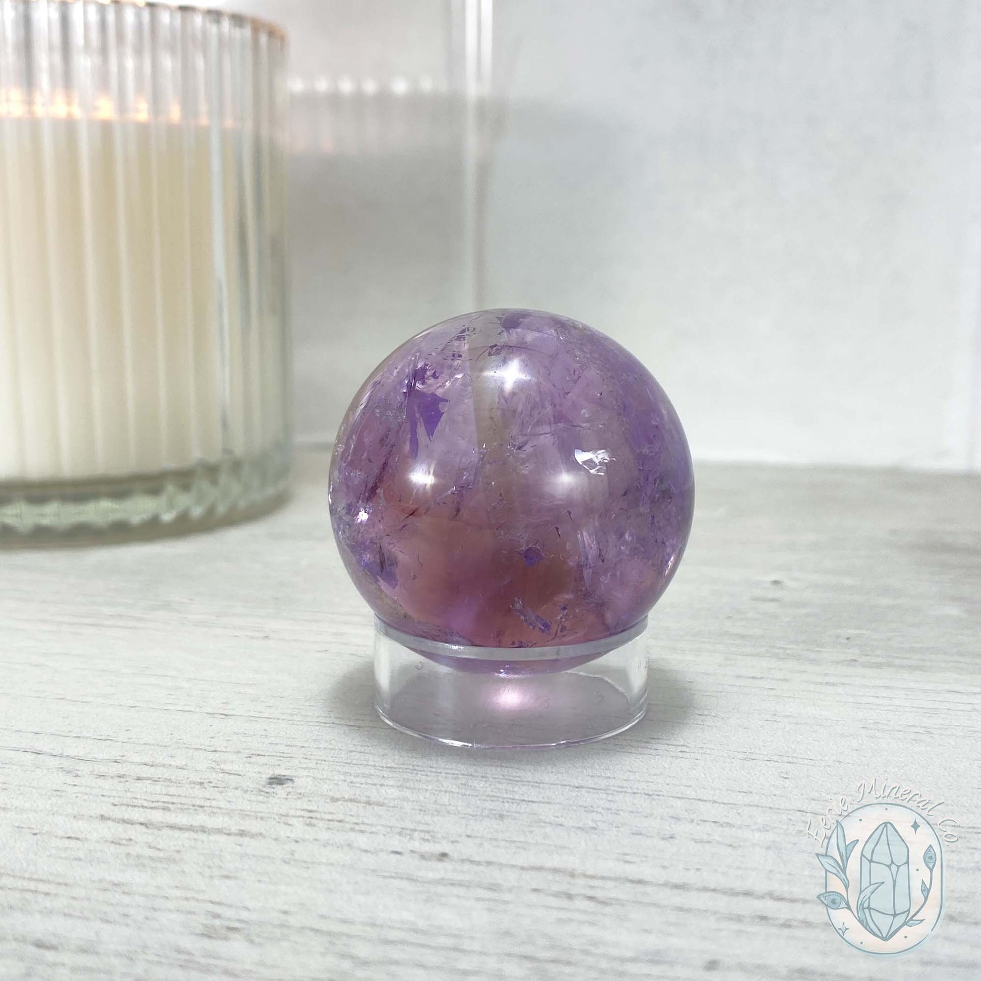 Natural Ametrine (Amethyst & Citrine) Crystal Sphere