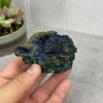 Natural Azurite and Malachite Specimen