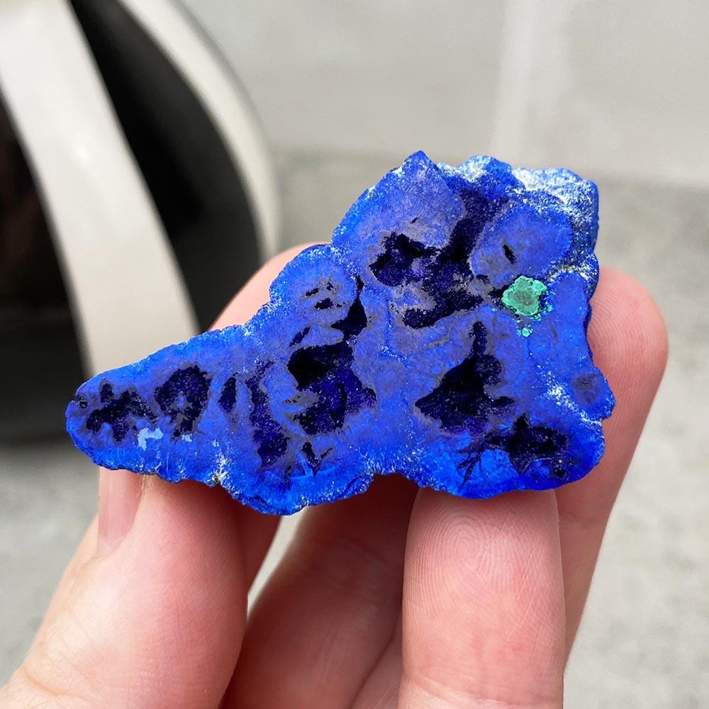 azurite geode specimen
