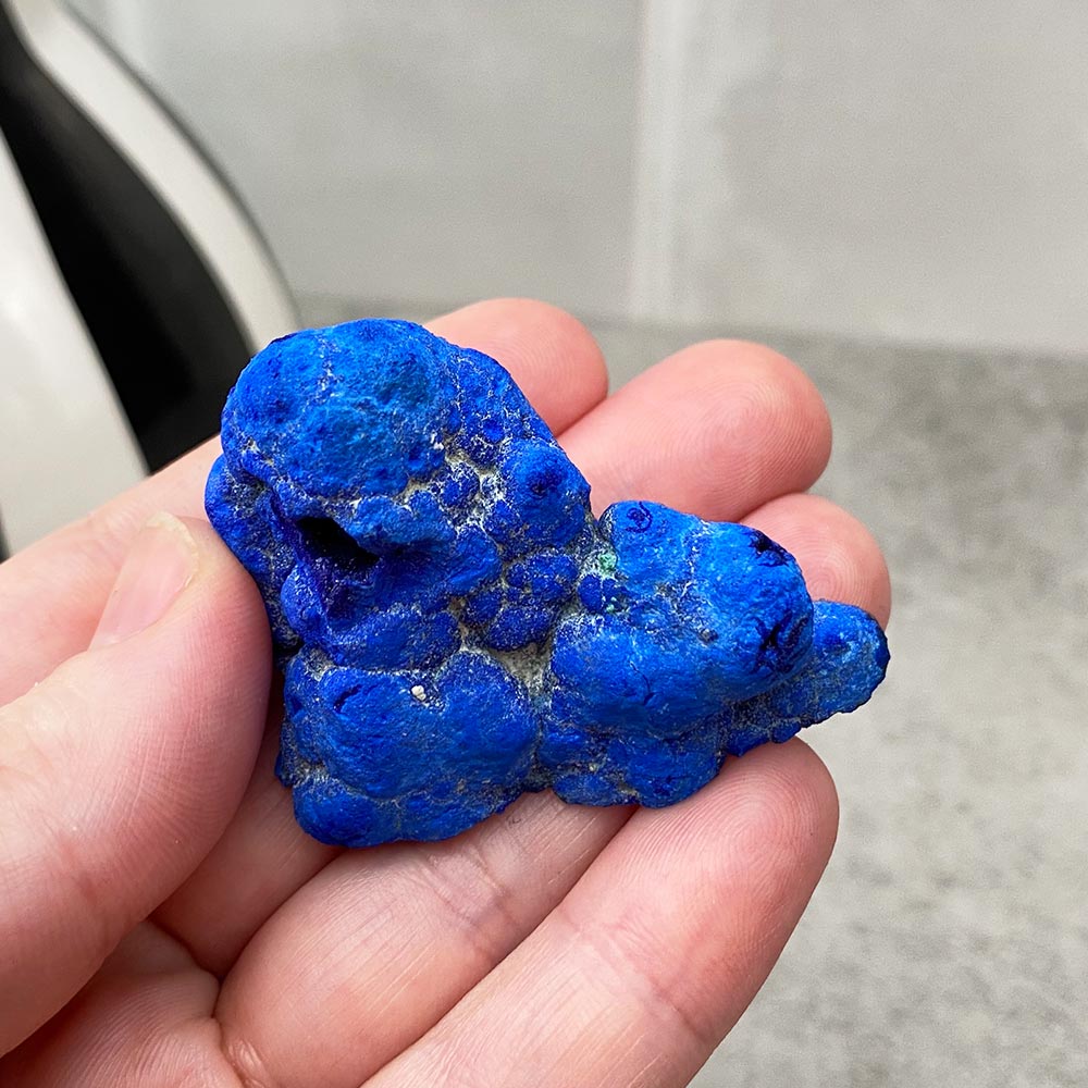 azurite geode specimen