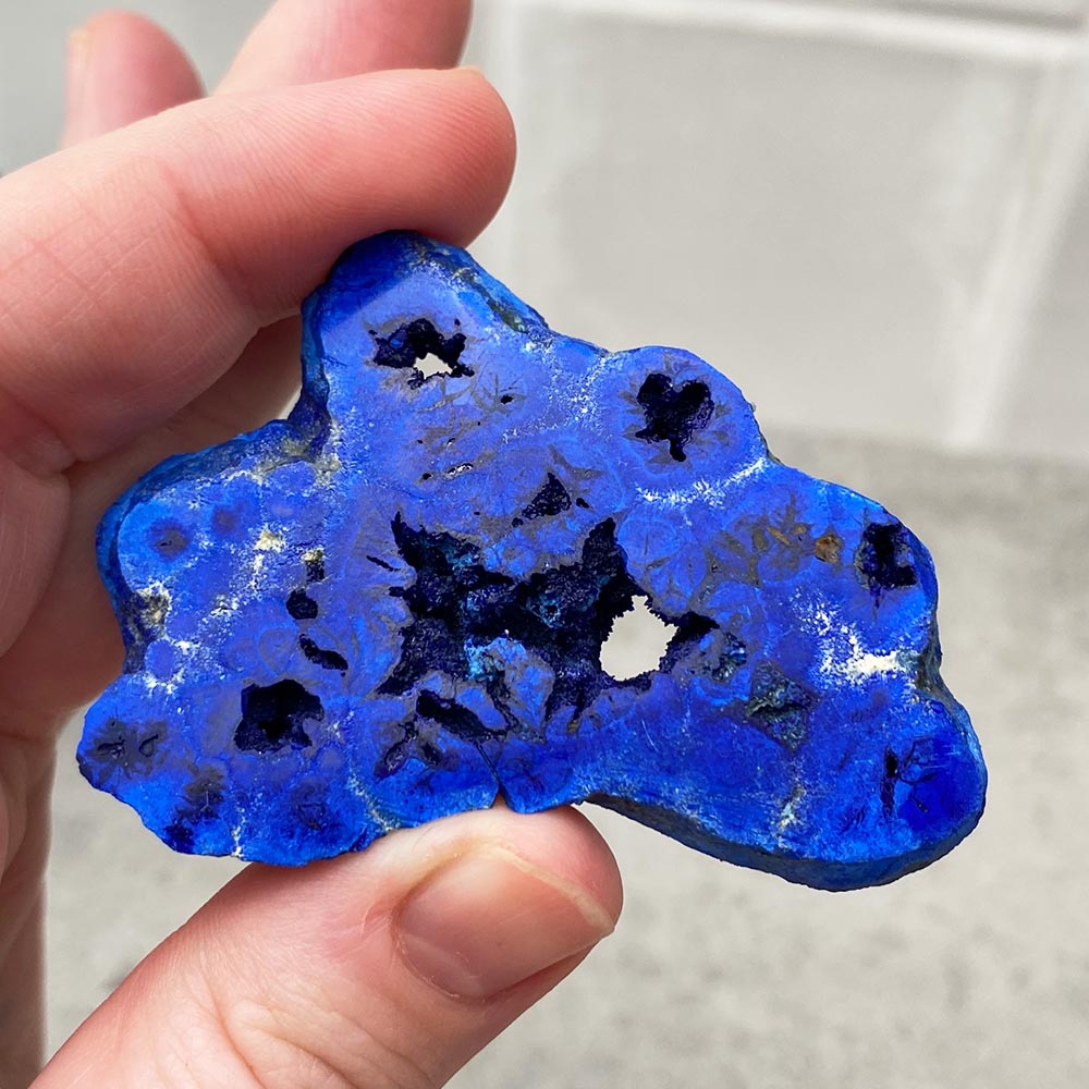 azurite geode specimen