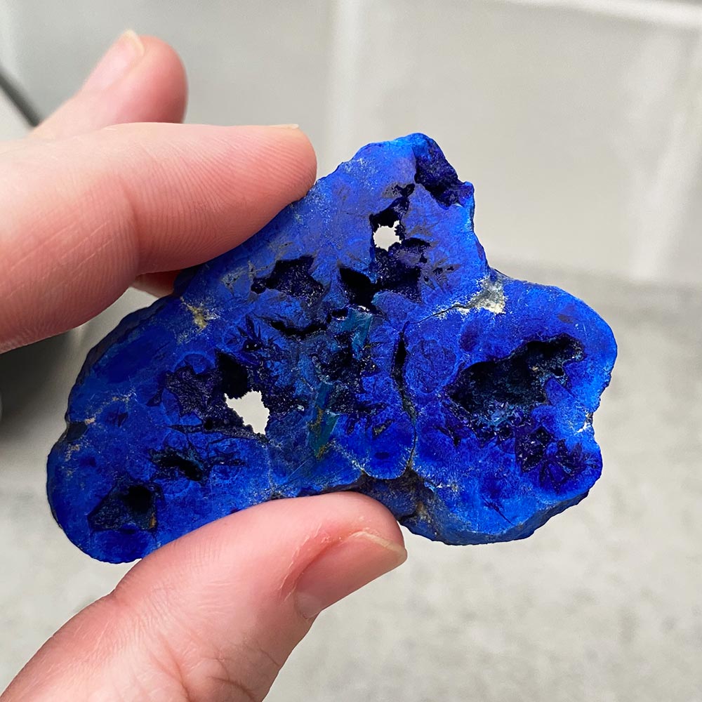 azurite geode specimen