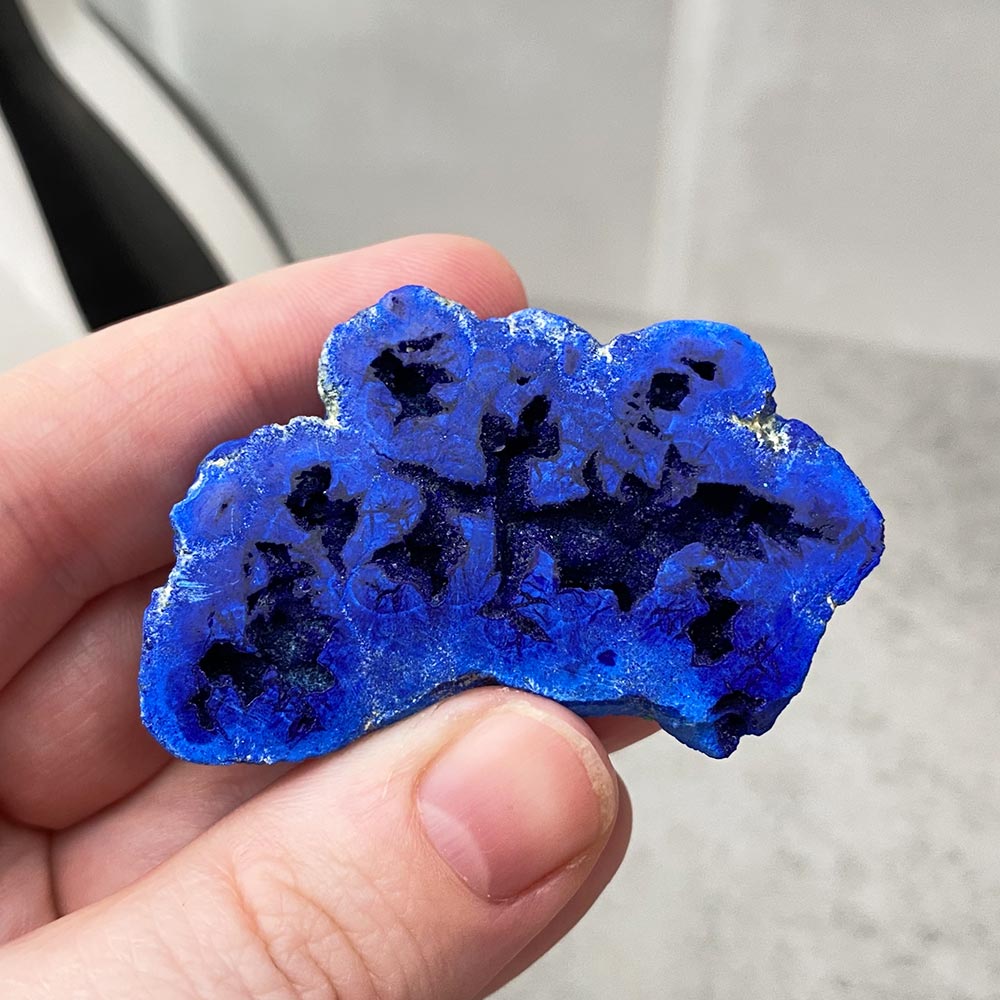 azurite geode specimen