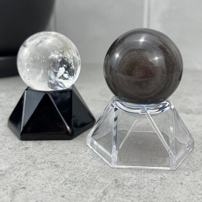 Clear Hexagon Sphere Holders