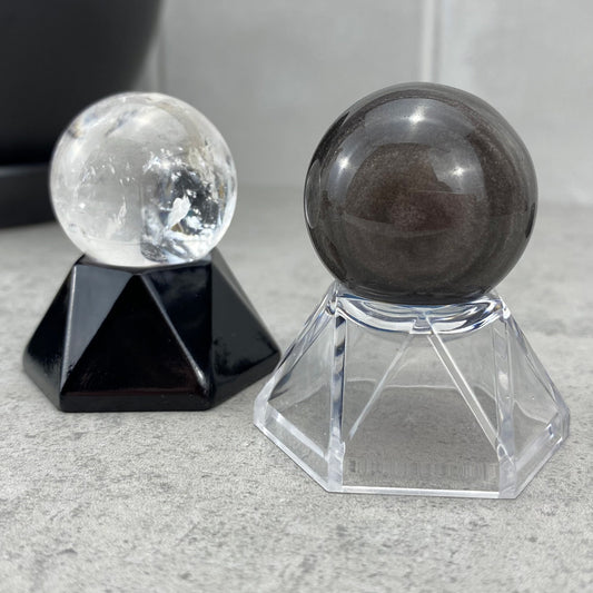 Clear Hexagon Sphere Holders