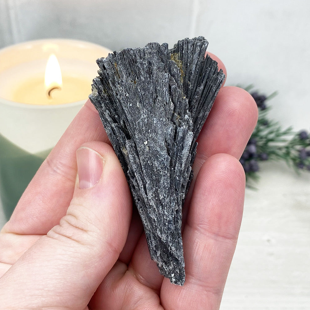 Natural Black Kyanite Blades\Fans