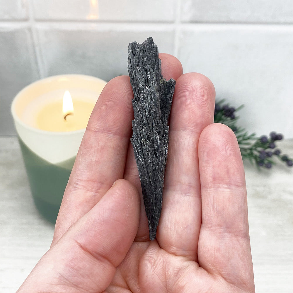Natural Black Kyanite Blades\Fans
