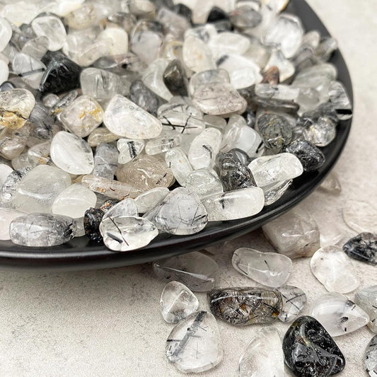 Medium Black Rutile Quartz Chips