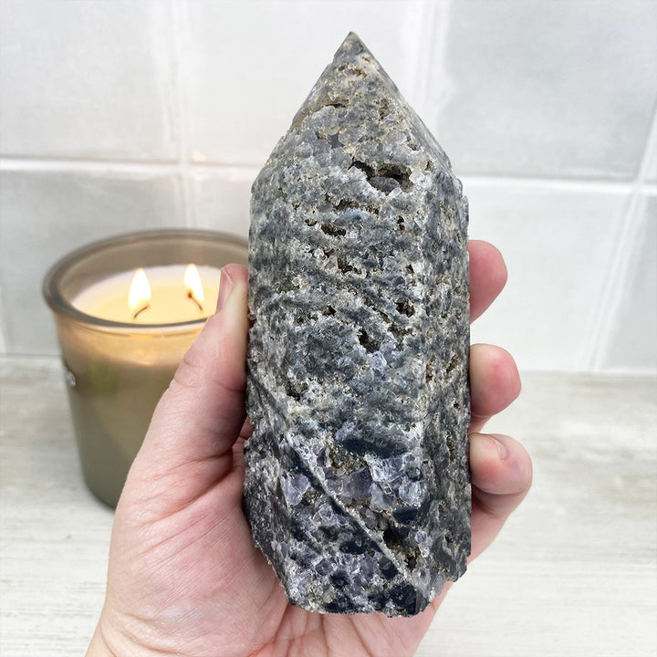 Polished Black Sphalerite Tower