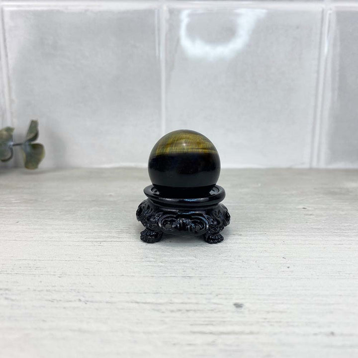 Black Ornate Sphere Holders