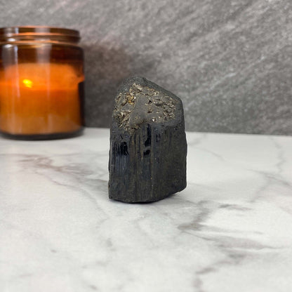 Black Tourmaline Hedgehog Carving
