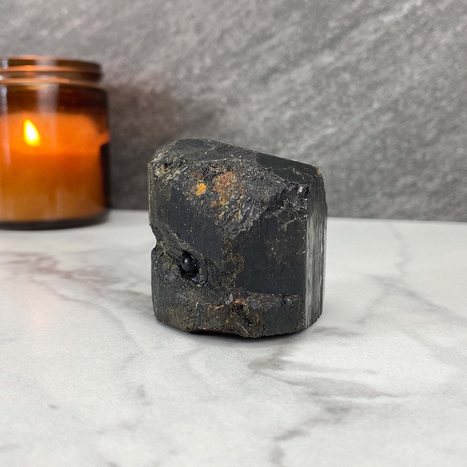 Black Tourmaline Hedgehog Carving