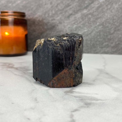 Black Tourmaline Hedgehog Carving