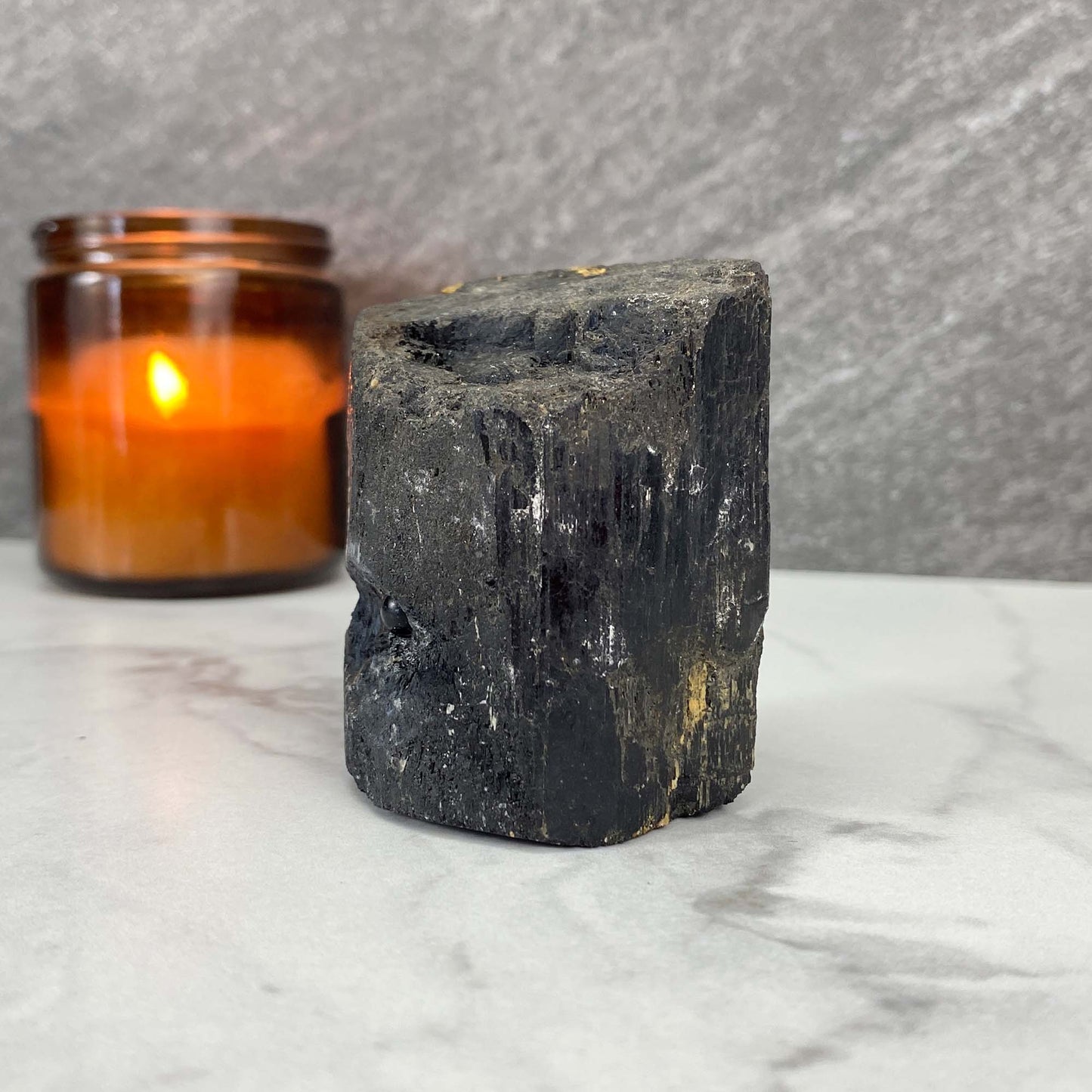 Black Tourmaline Hedgehog Carving