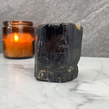Black Tourmaline Hedgehog Carving