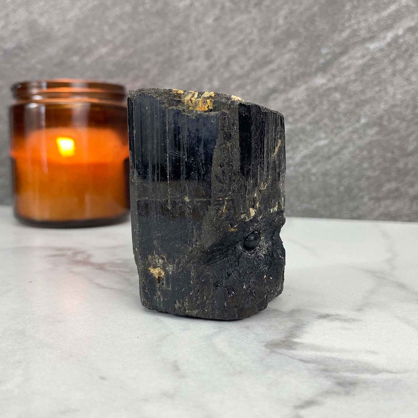 Black Tourmaline Hedgehog Carving