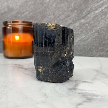 Black Tourmaline Hedgehog Carving