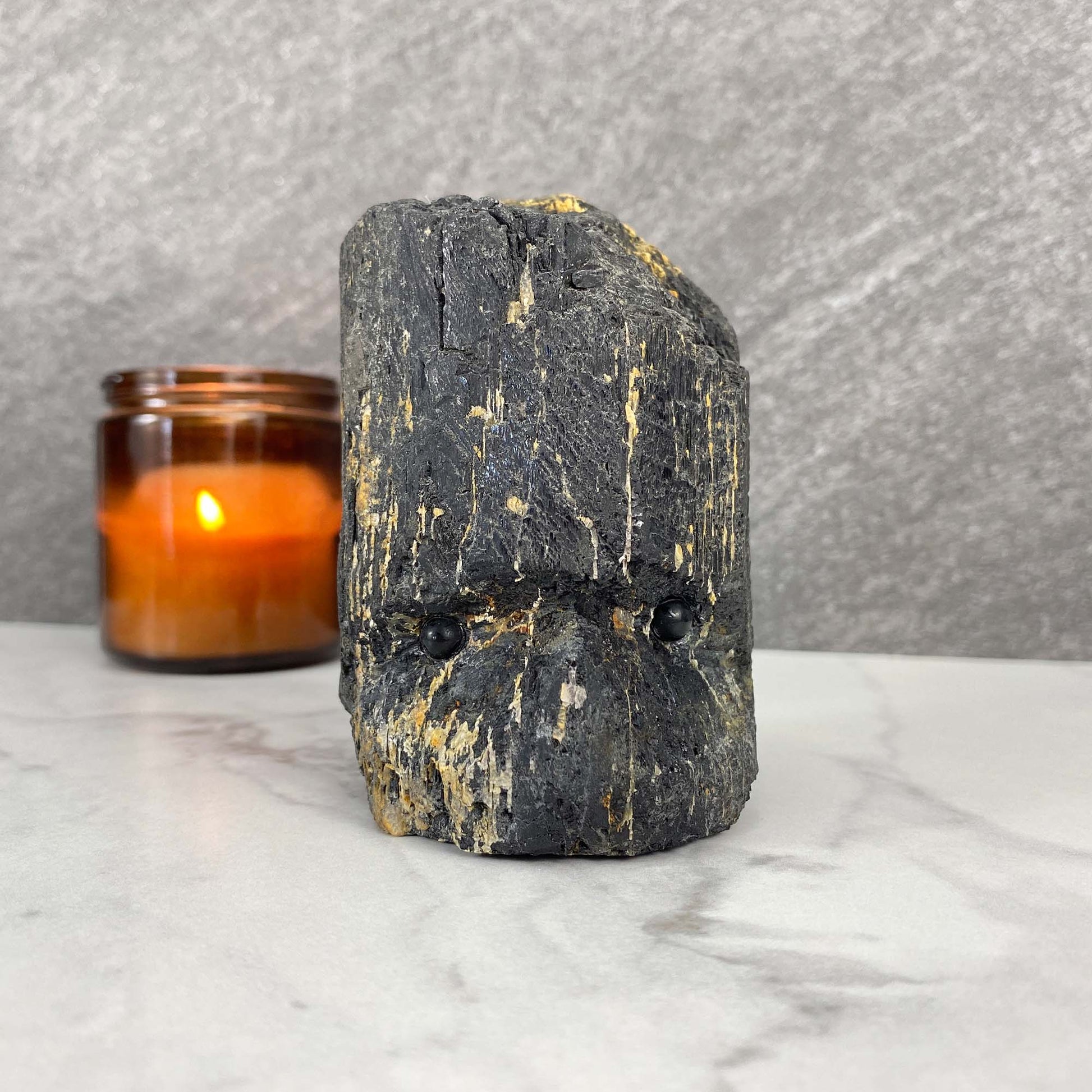 Black Tourmaline Hedgehog Carving