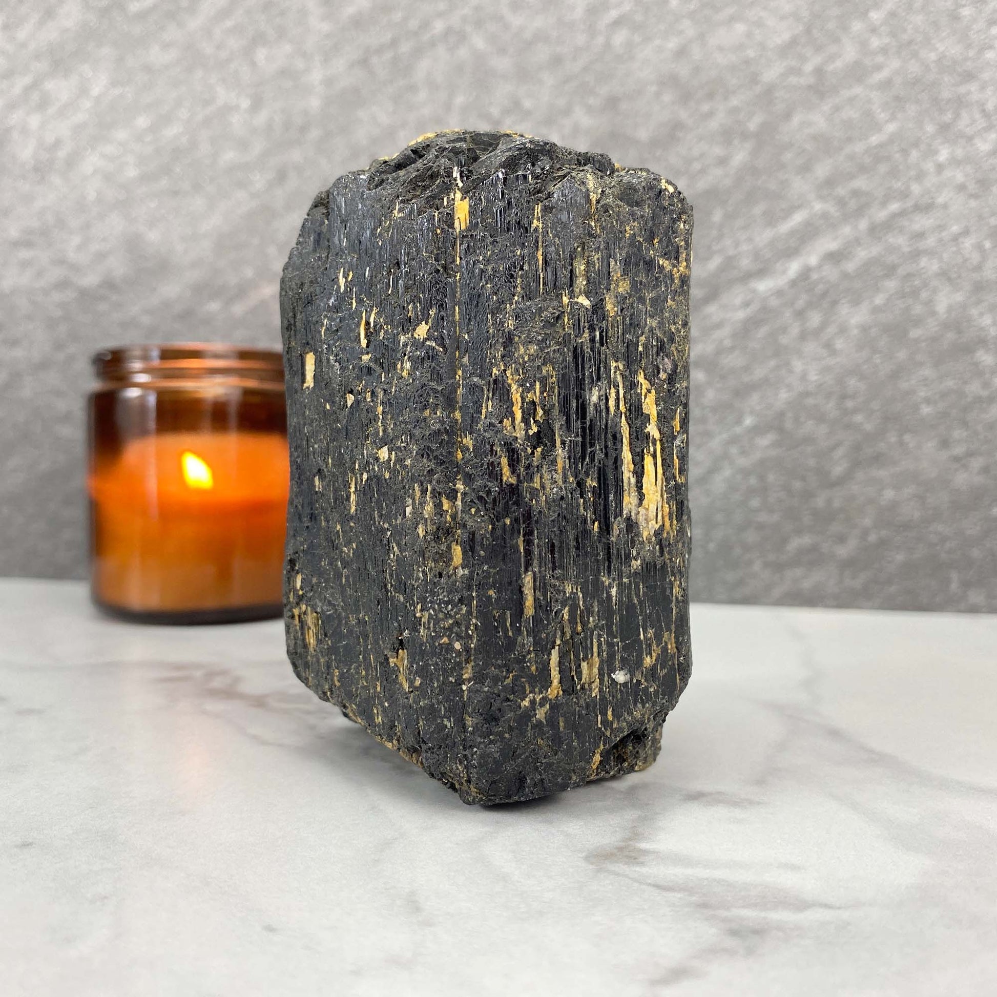 Black Tourmaline Hedgehog Carving