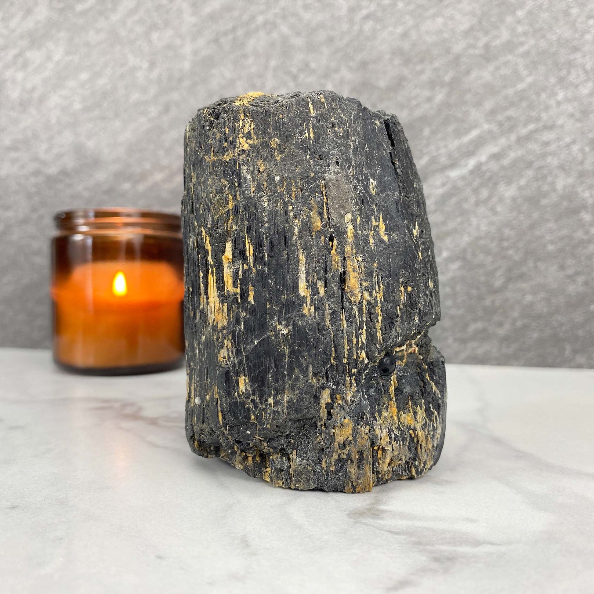 Black Tourmaline Hedgehog Carving