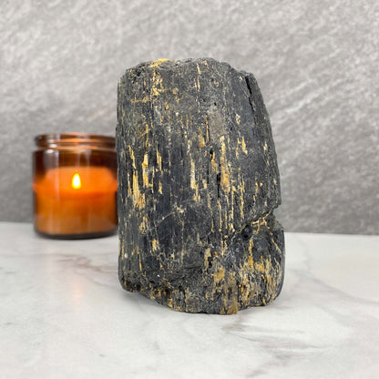 Black Tourmaline Hedgehog Carving