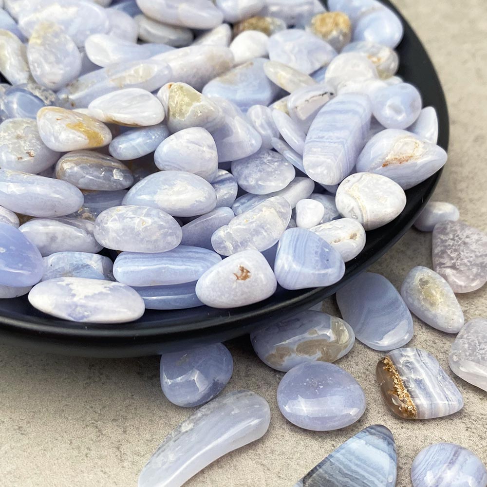 Small Blue Lace Agate Tumbles