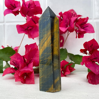 Polished Blue Tiger Eye Tower