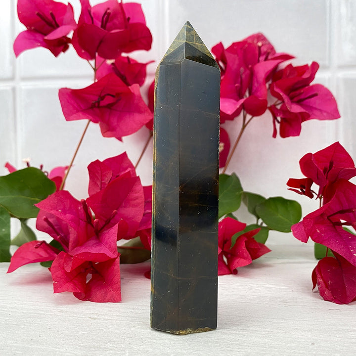 Polished Blue Tiger Eye Tower