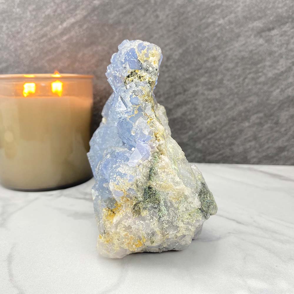 Natural Blue Fluorite Specimen