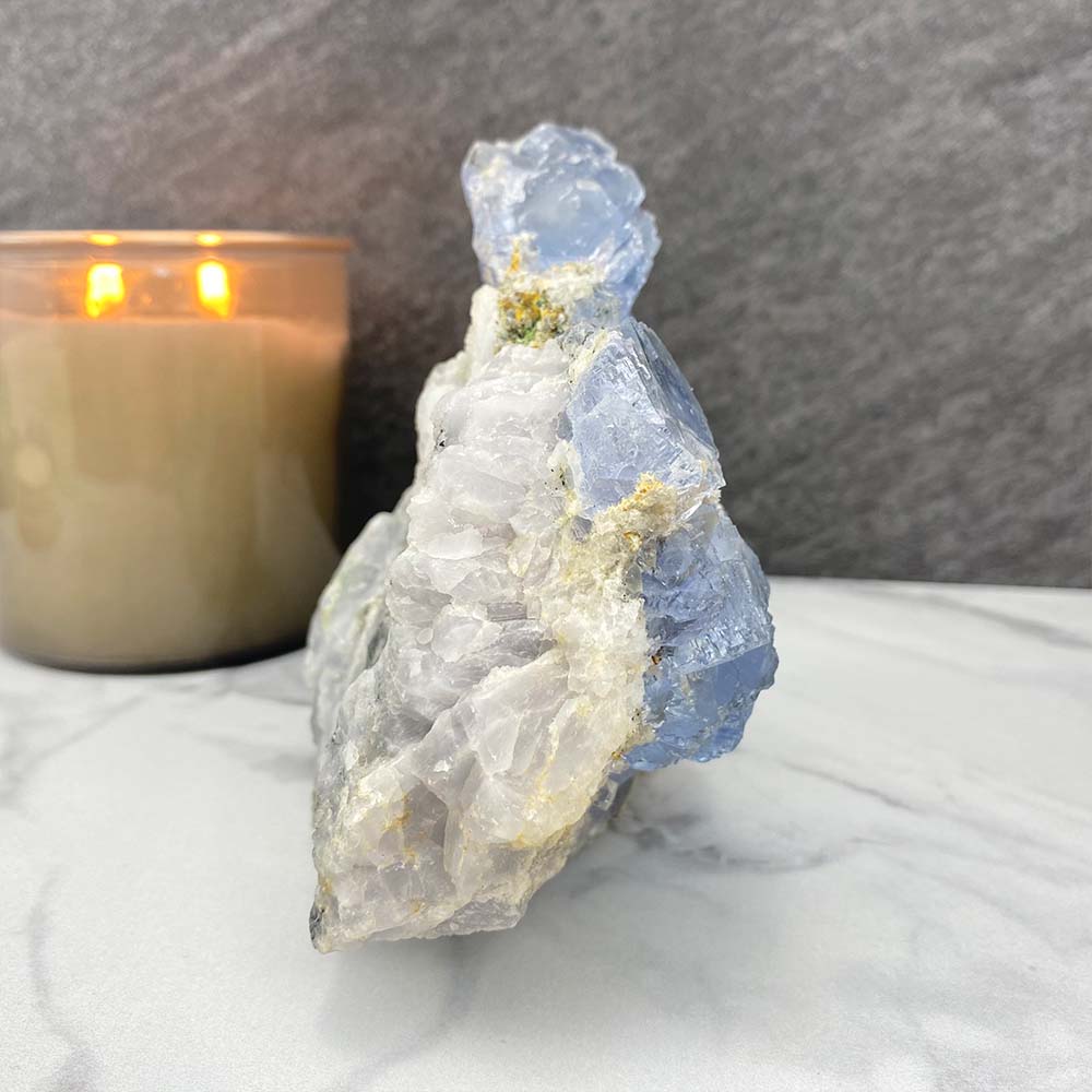 Natural Blue Fluorite Specimen
