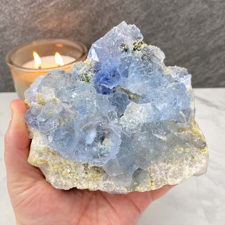 Natural Blue Fluorite Specimen