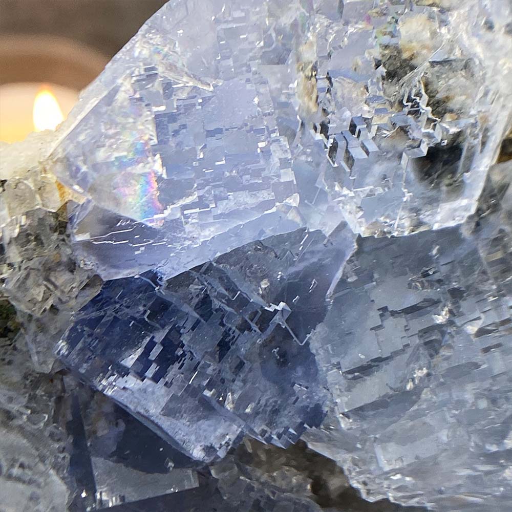 Natural Blue Fluorite Specimen