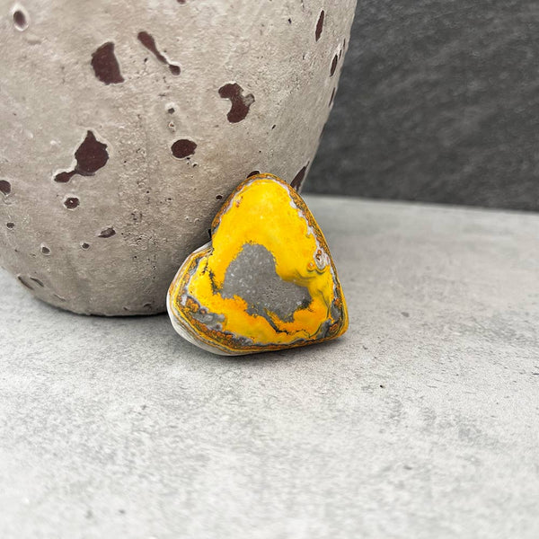 bumblebee jasper carved heart