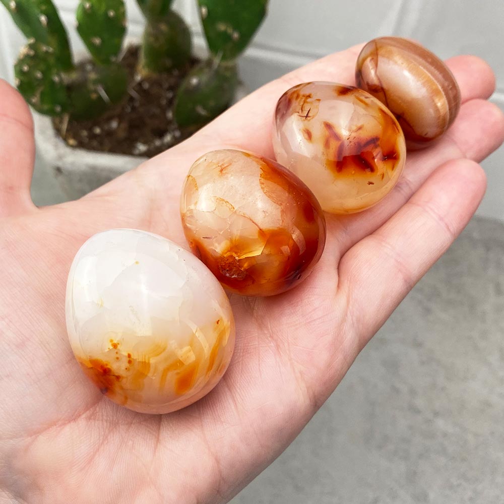 Carnelian Egg Carving