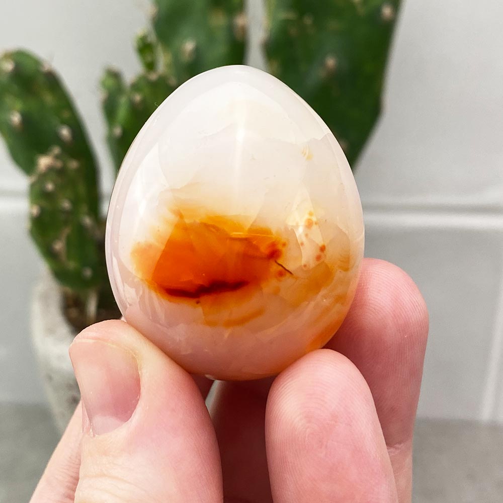 Carnelian Egg Carving