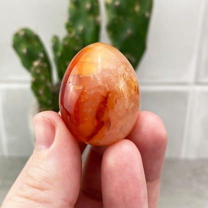 Carnelian Egg Carving